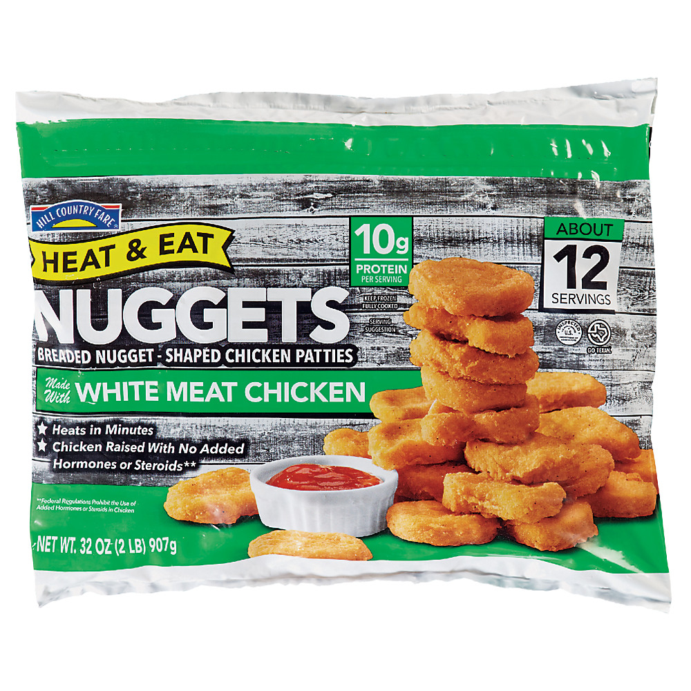 Calories in Hill Country Fare Heat and Eat Chicken Nuggets, 32 oz