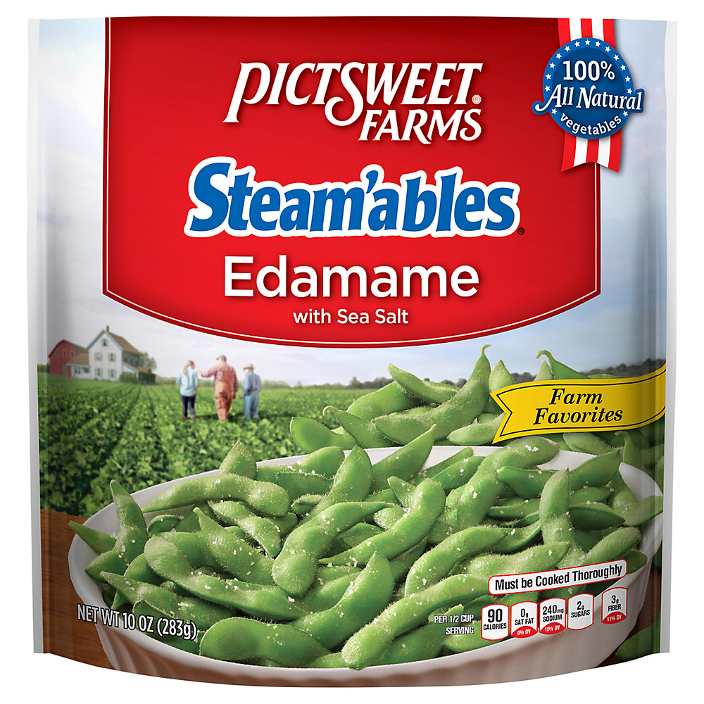 Calories in Pictsweet Steam'ables Signature Edamame with Sea Salt, 10 oz