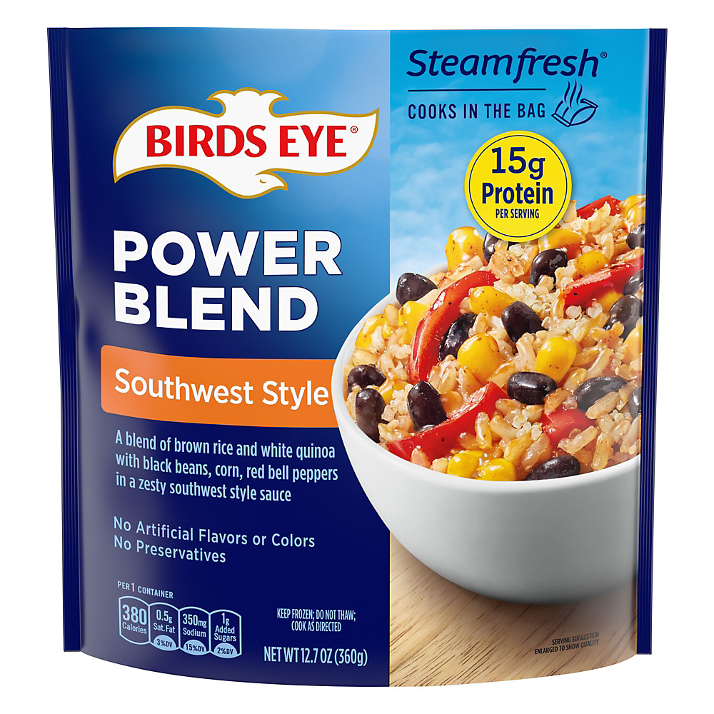 Calories in Birds Eye Steamfresh Power Blend Southwest Style , 12.7 oz