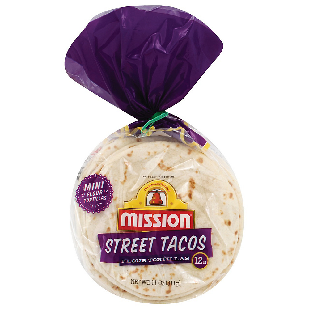Calories in Mission Street Taco Mini Flour Tortillas, 12 ct