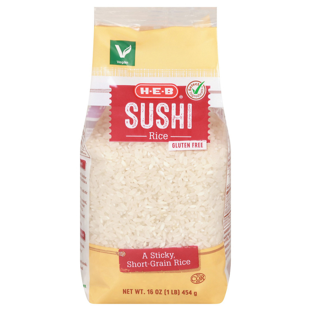 Calories in H-E-B Sushi Short Grain Rice, 16 oz