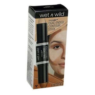 Wet n Wild Megaglo Dual Ended Contour Stick Medium Tan, 0.28 oz