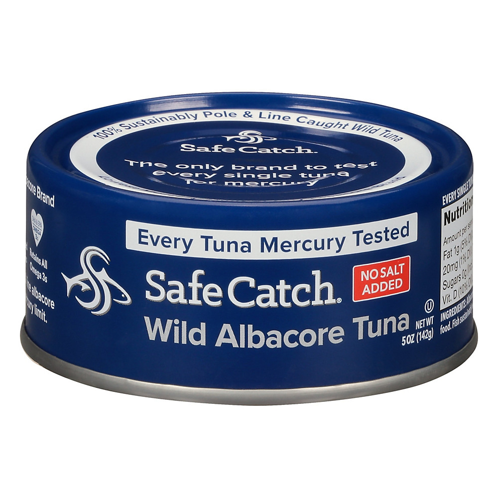 Calories in Safe Catch Wild Albacore Tuna No Salt Added, 5 oz