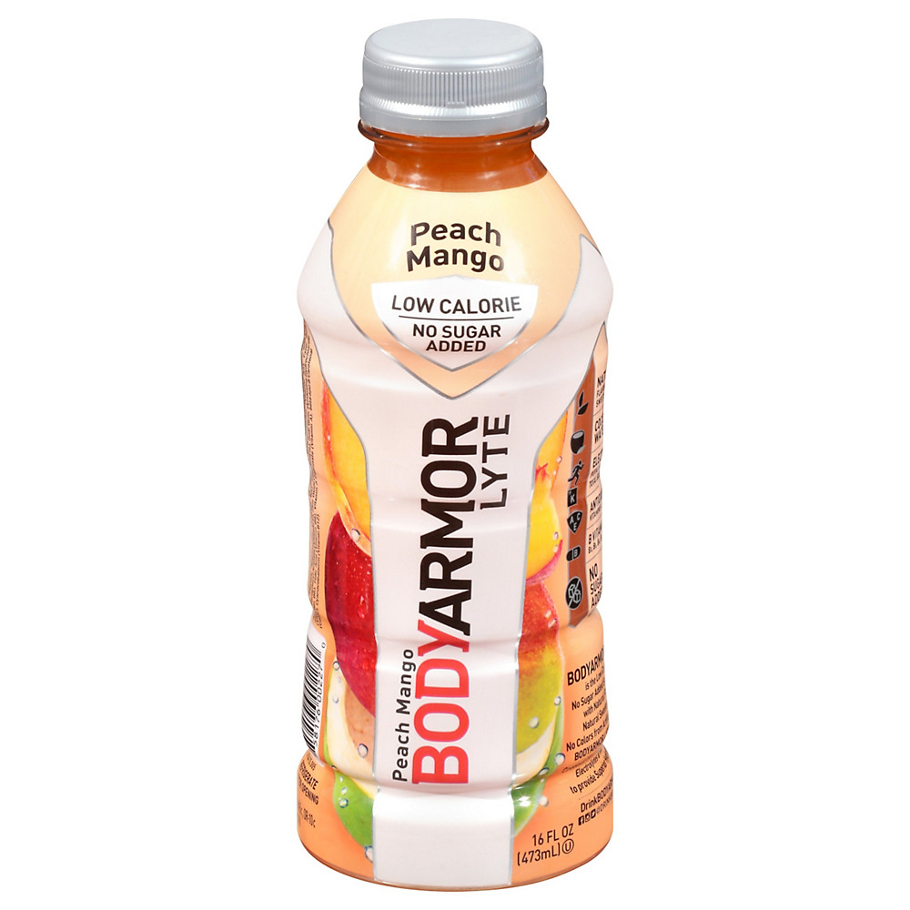 Calories in BodyArmor Lyte Peach Mango SuperDrink, 16 oz