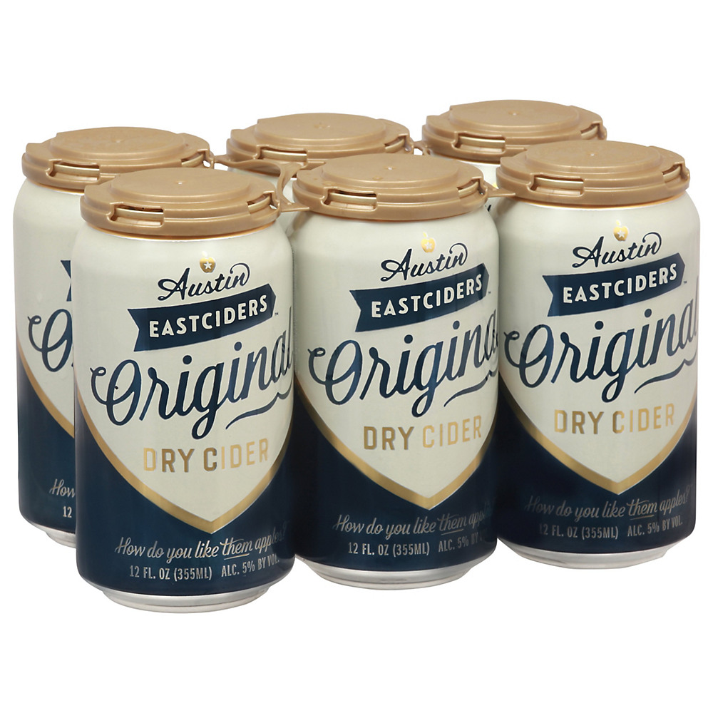 Calories in Austin Eastciders Original Dry Cider 12 oz Cans, 6 pk