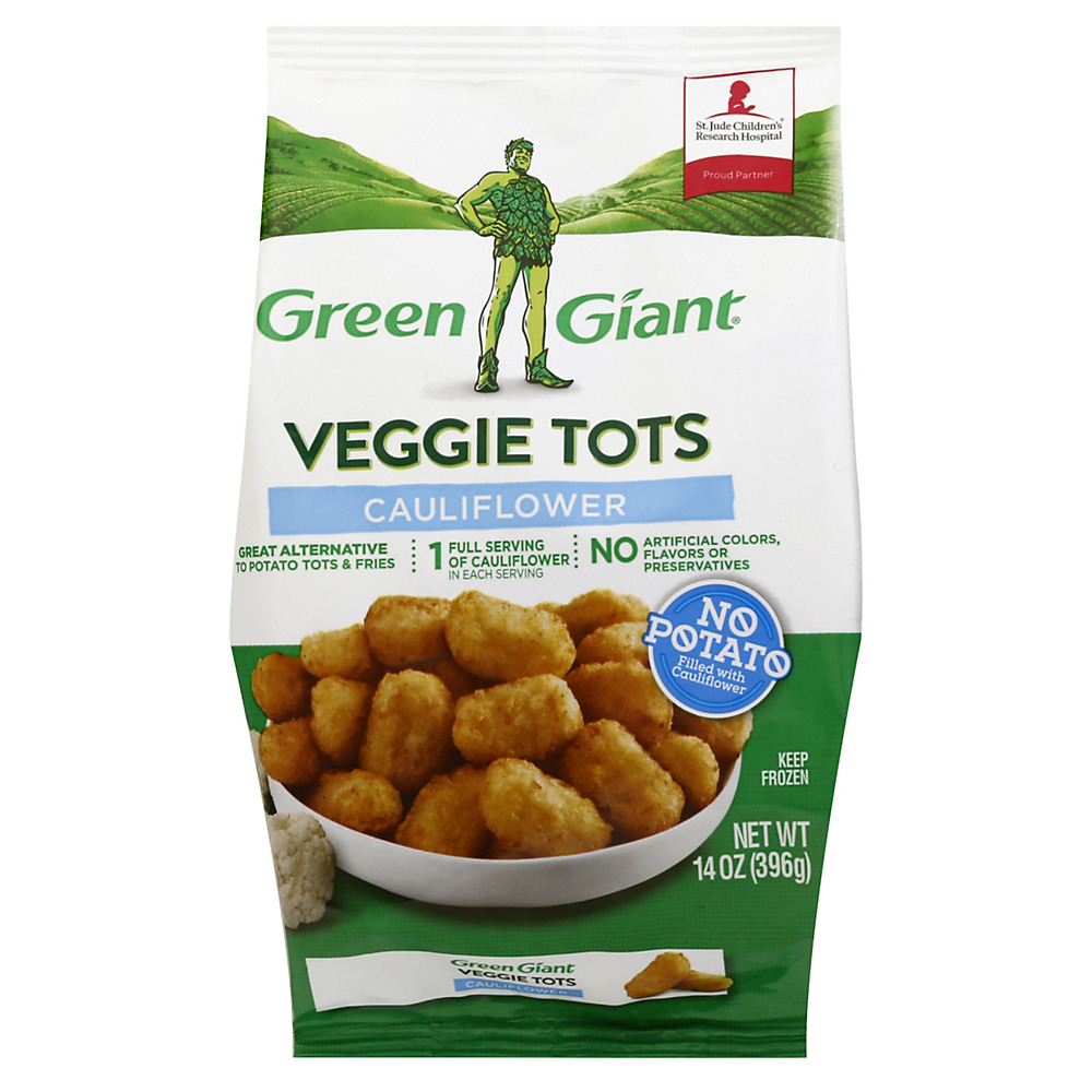 Calories in Green Giant Veggie Tots Cauliflower, 14 oz