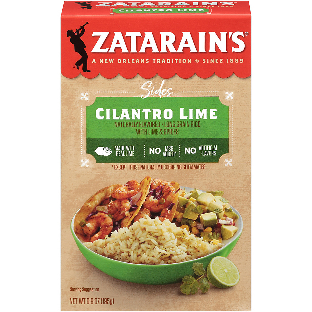 Calories in Zatarain's Cilantro Lime Rice, 6.9 oz
