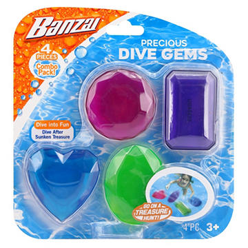 Banzai Precious Dive Gems, 4 pc