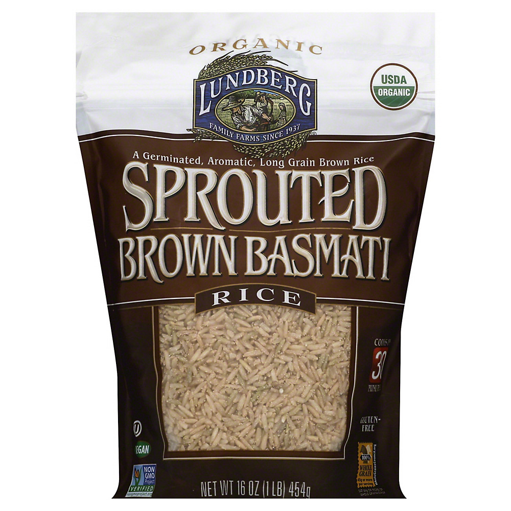 Calories in Lundberg Organic Sprouted Brown Basmati Rice, 1 lb
