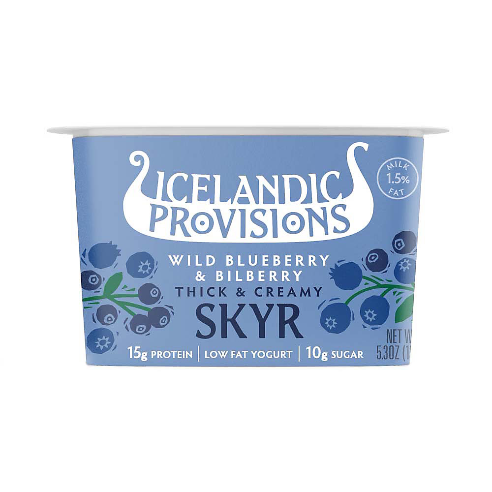 Calories in Icelandic Provisions Blueberry & Bilberry Skyr, 5.3 oz
