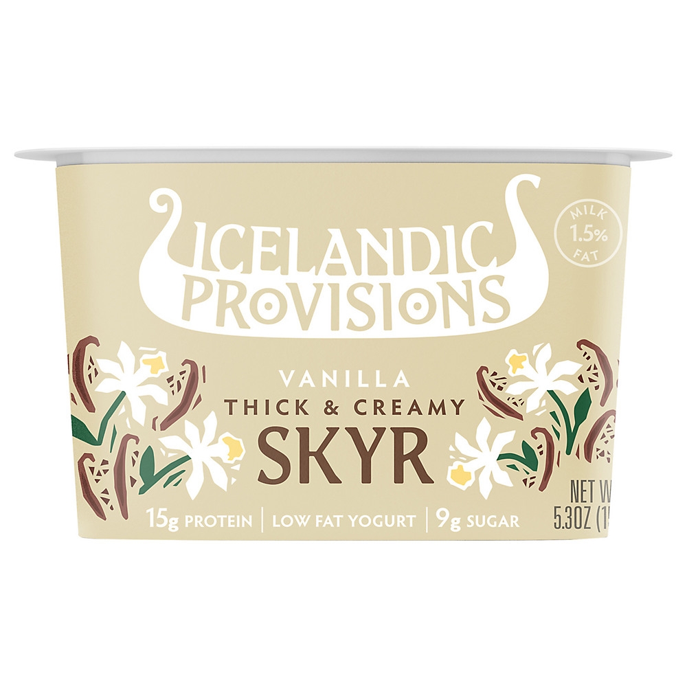 Calories in Icelandic Provisions Vanilla Skyr, 5.3 oz