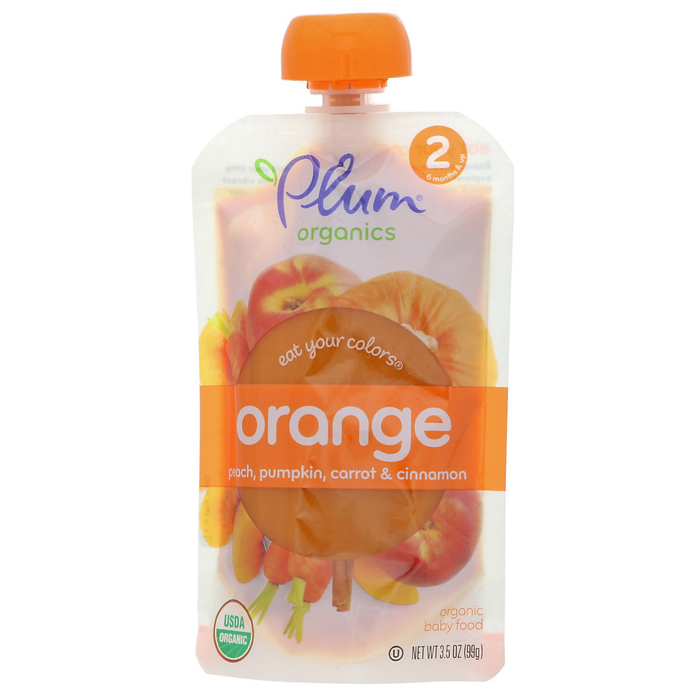 Calories in Plum Organics Eat Your Colors Orange, 3.5 oz