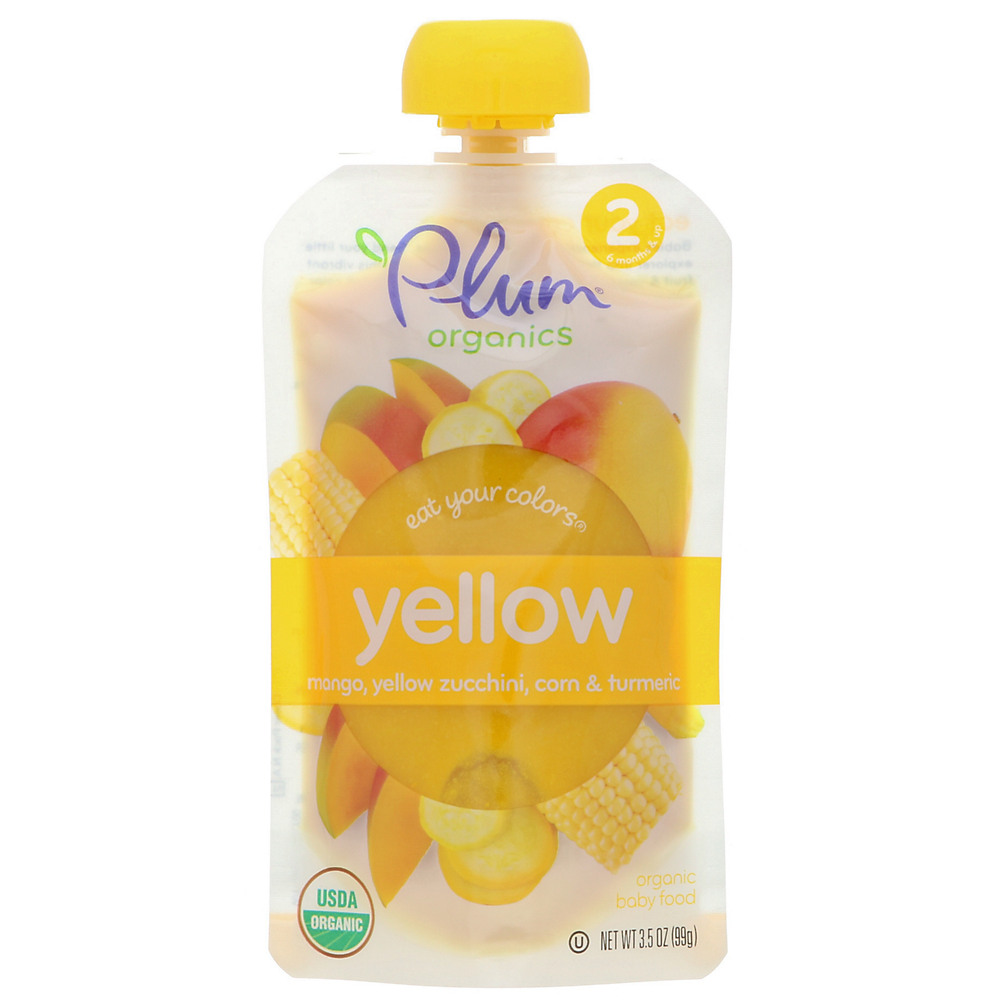 Calories in Plum Organics Eat Your Colors Yellow, 3.5 oz