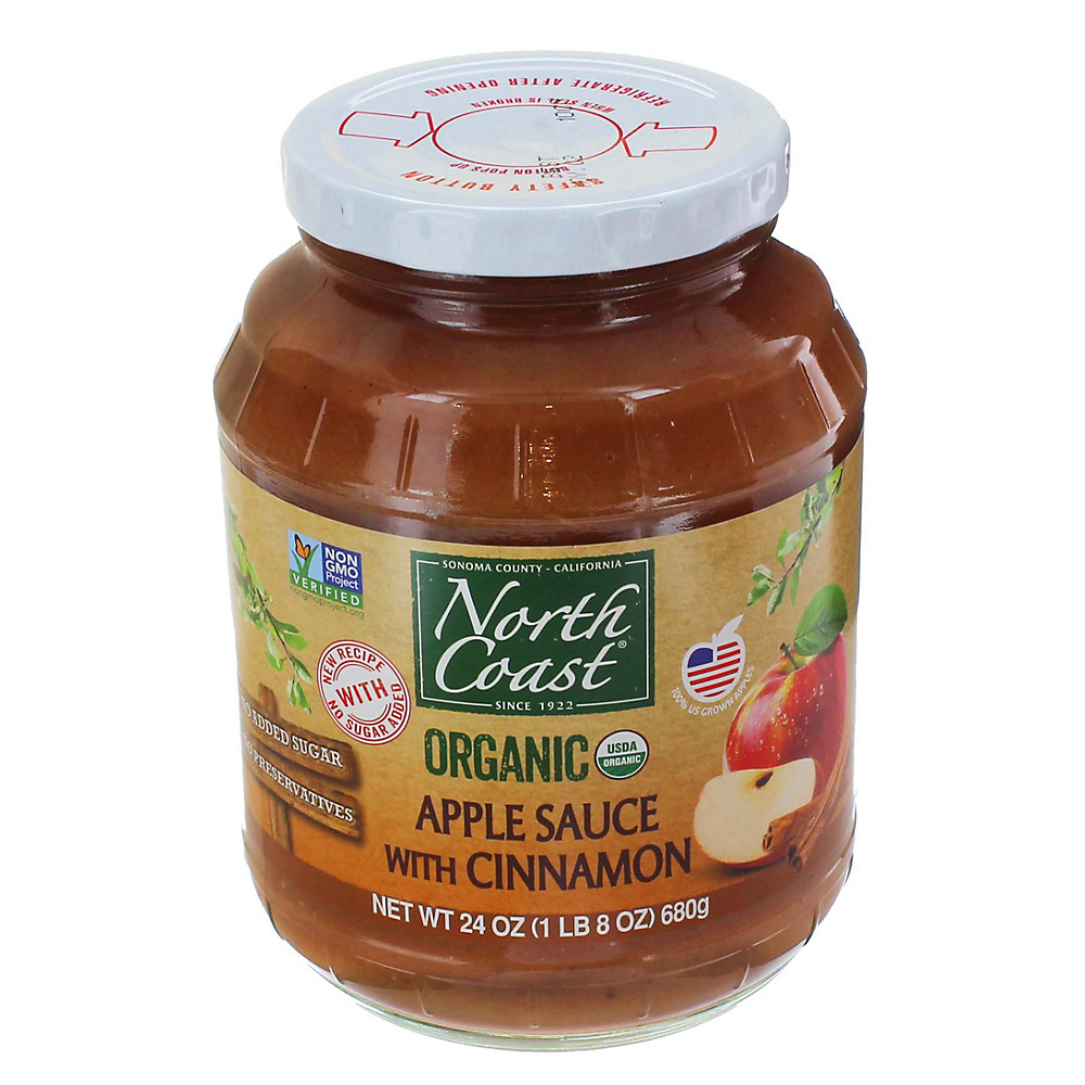 Calories in North Coast Organic Apple Sauce with Cinnamon, 24 oz