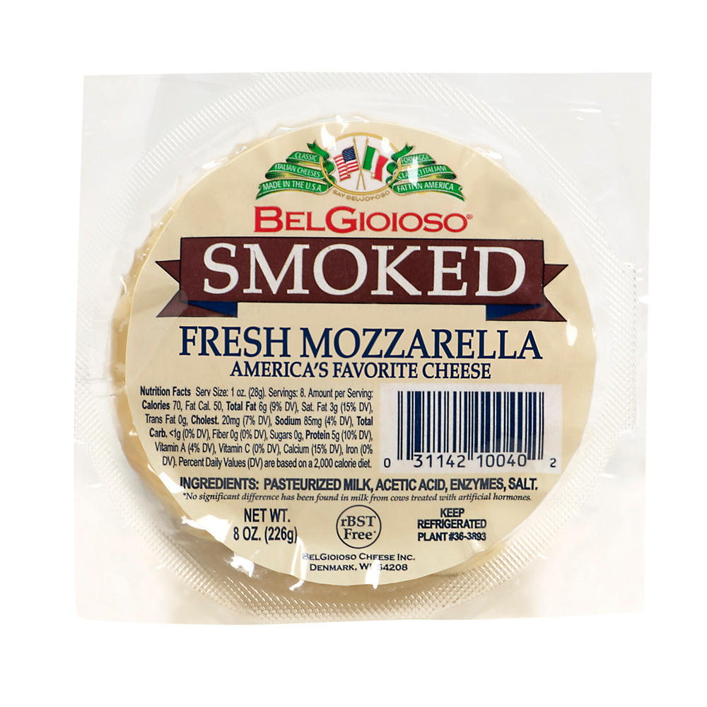 Calories in BelGioioso Smoked Fresh Mozzarella, 8 oz