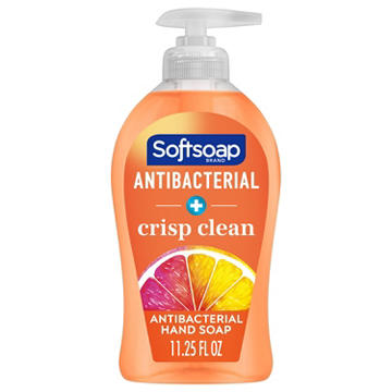 Softsoap Antibacterial Liquid Hand Soap Pump - Crisp Clean, 11.25 oz