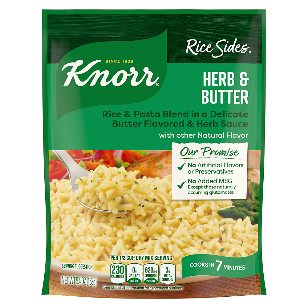 Calories in Knorr Rice Sides Herb & Butter Rice, 5.4 oz