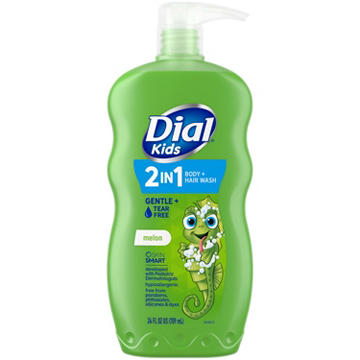 Dial Kids 2-in-1 Body, Hair & Bubble Bath - Melon, 24 oz