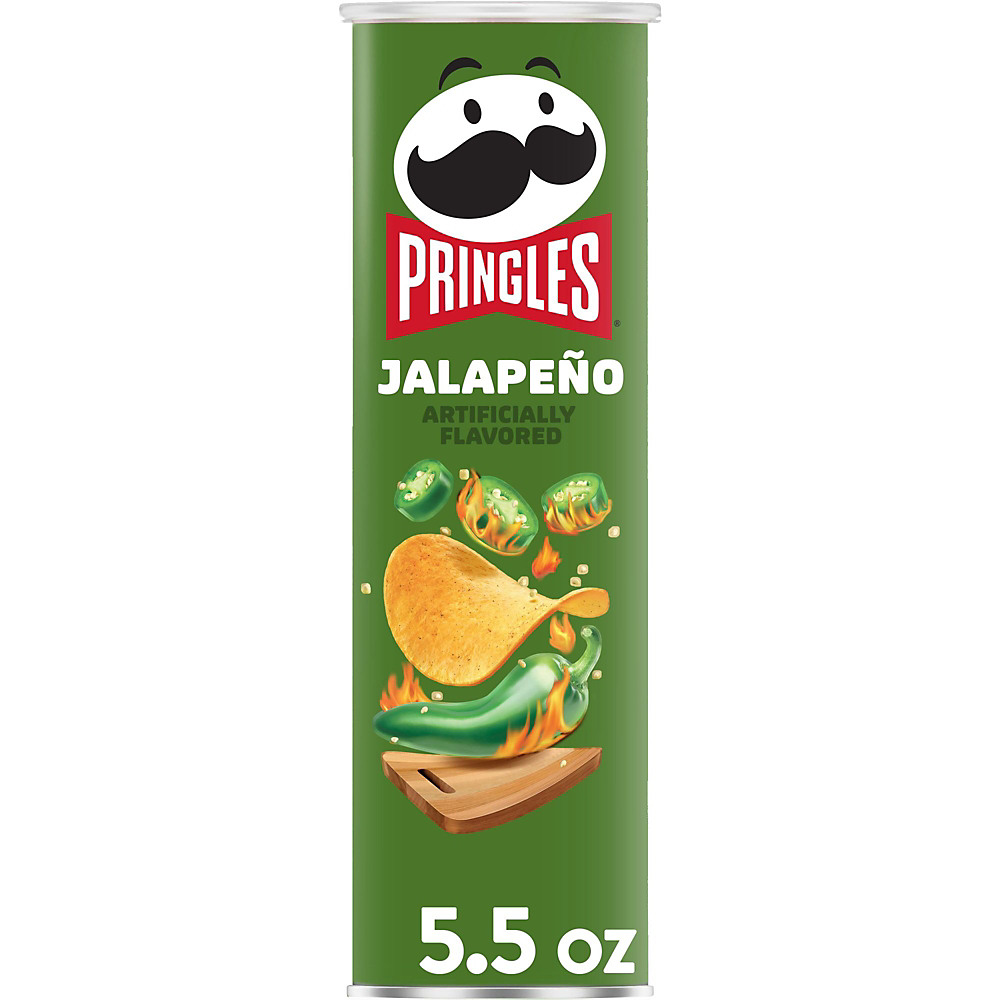 Calories in Pringles Potato Crisps Chips Jalapeno, 5.5 oz