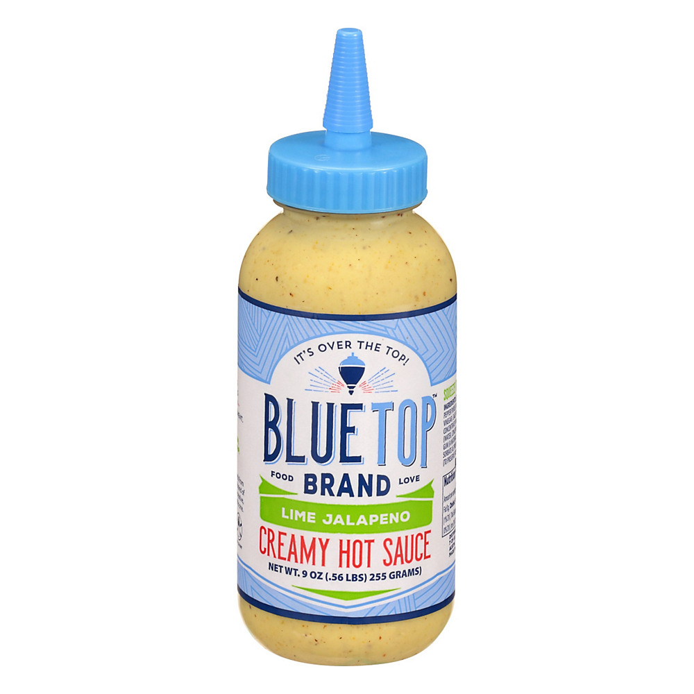 Calories in Blue Top Brand Lime Jalapeno Creamy Hot Sauce, 9 oz