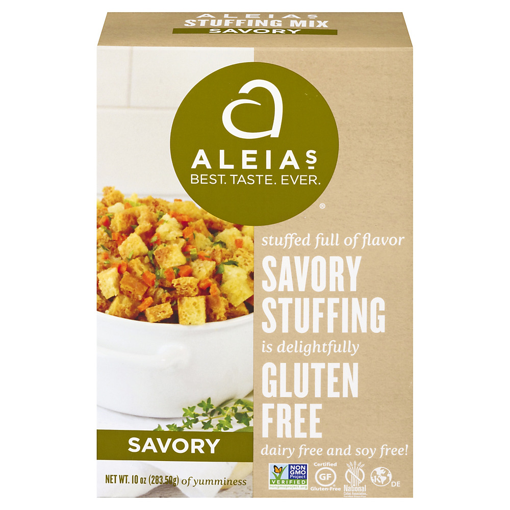 Calories in Aleias Savory Gluten Free Stuffing Mix, 10 oz
