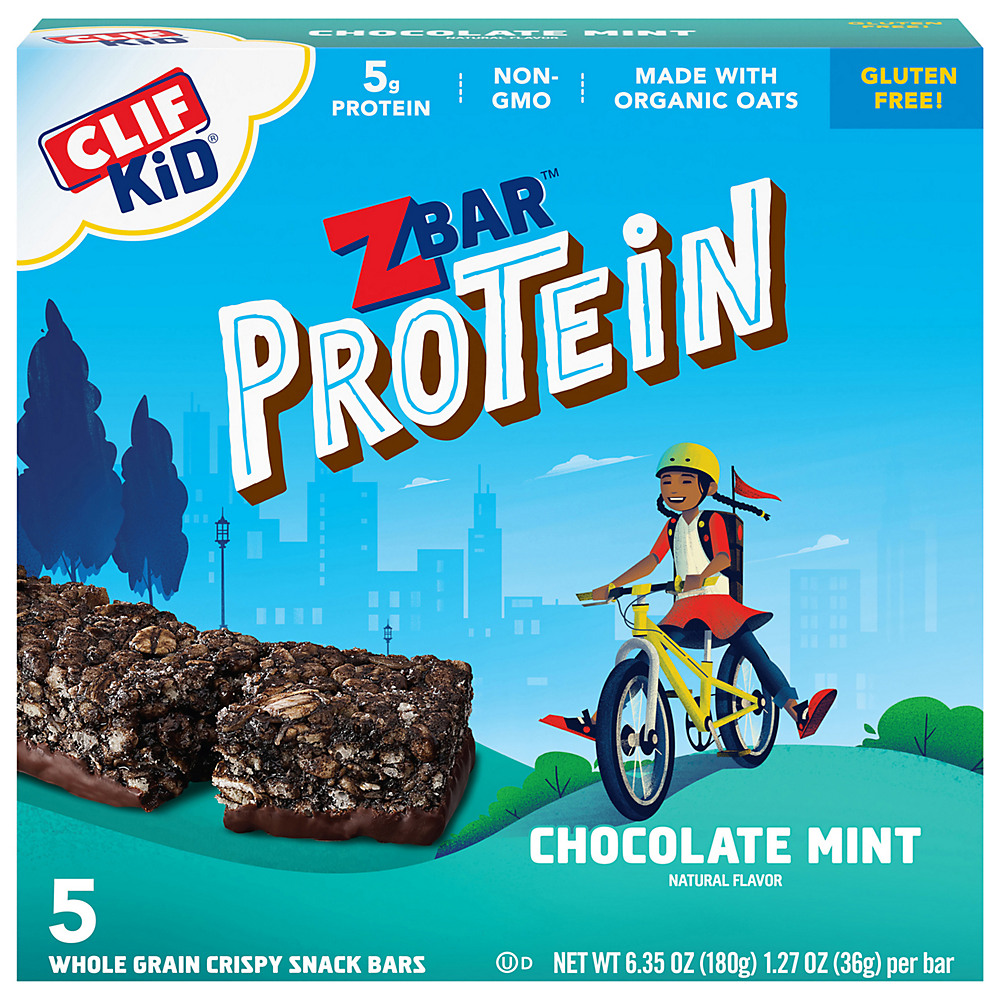 Calories in Clif Kid ZBar Protein Chocolate Mint Protein Z Bars, 5 ct