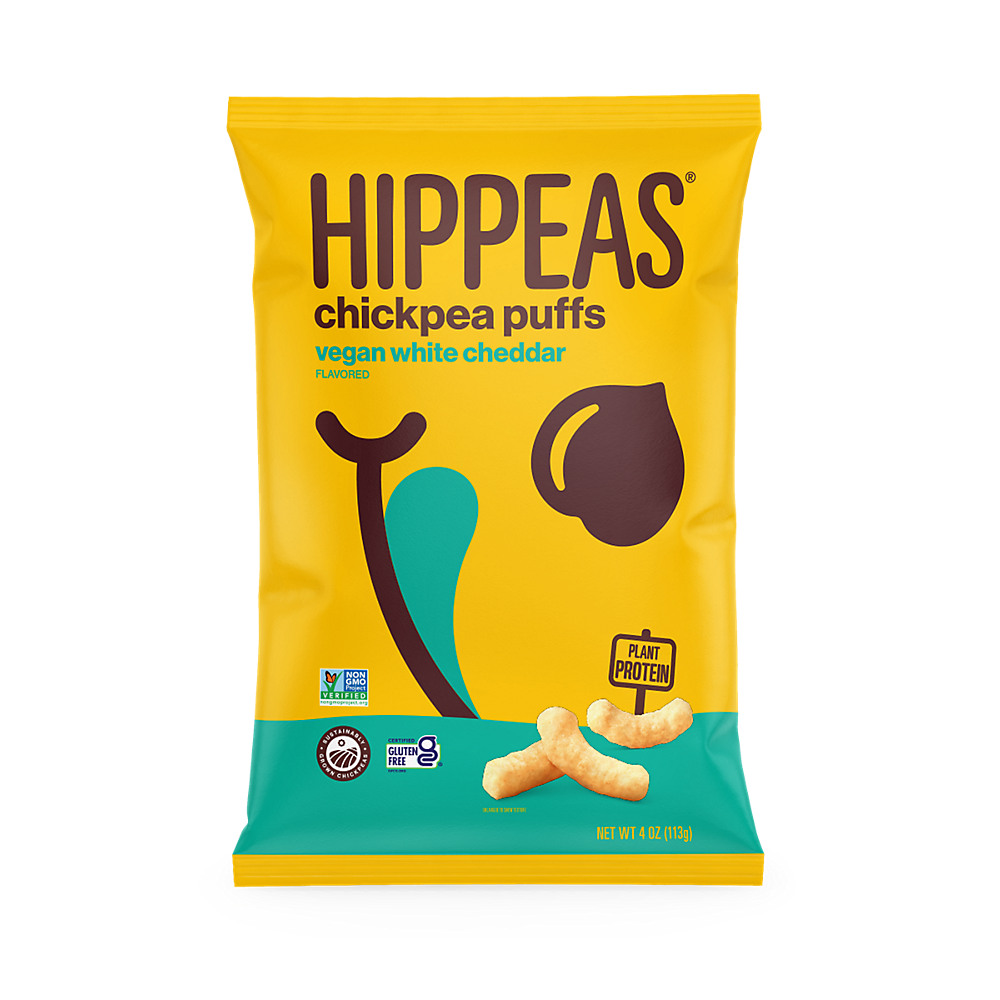 Calories in Hippeas Vegan White Cheddar Organic Chickpea Puffs, 4 oz