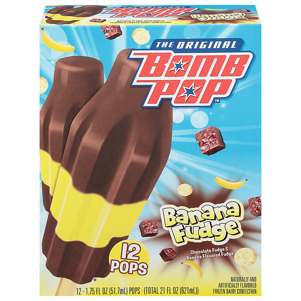 Calories in Bomb Pop The Original Banana Fudge, 12 ct