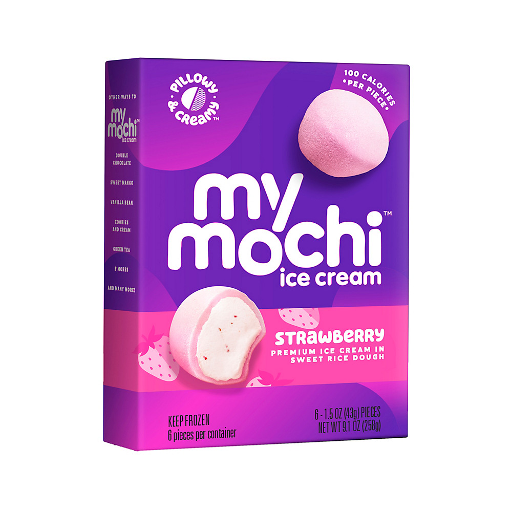 Calories in My/Mochi Wild Strawberry Mochi Ice Cream, 6 ct