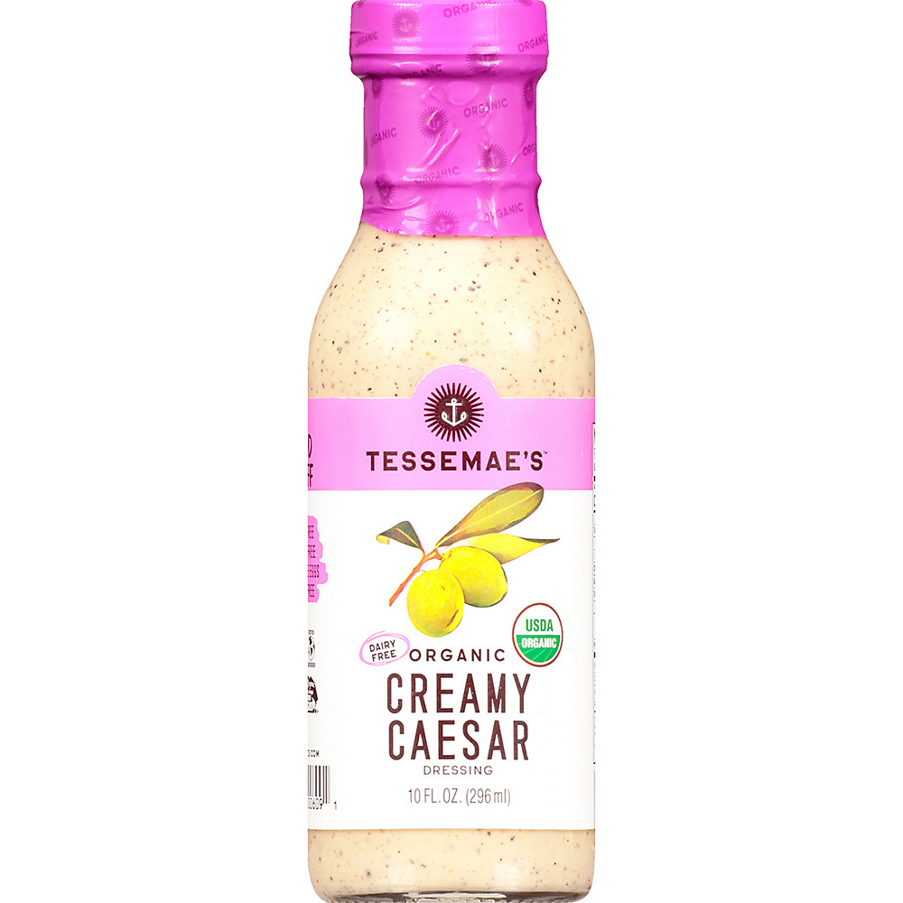 Calories in Tessemae's Organic Creamy Caesar Dressing, 10 oz