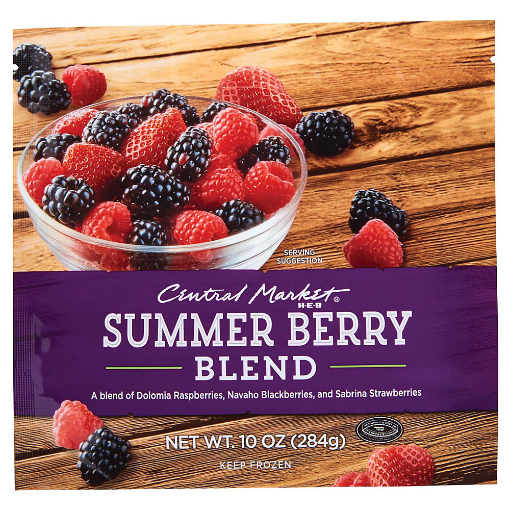Calories in Central Market Summer Berry Blend, 10 oz