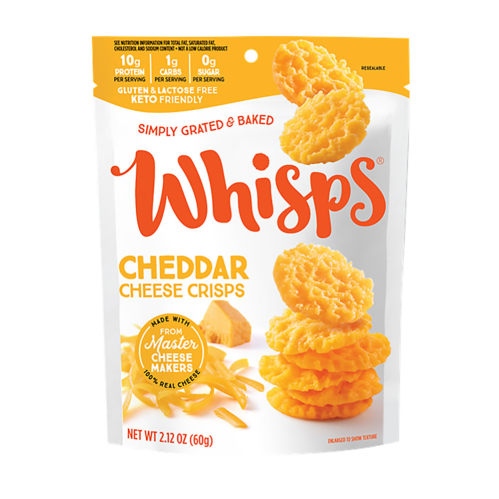 Calories in Whisps  Cheddar Crisps , 2.12 oz