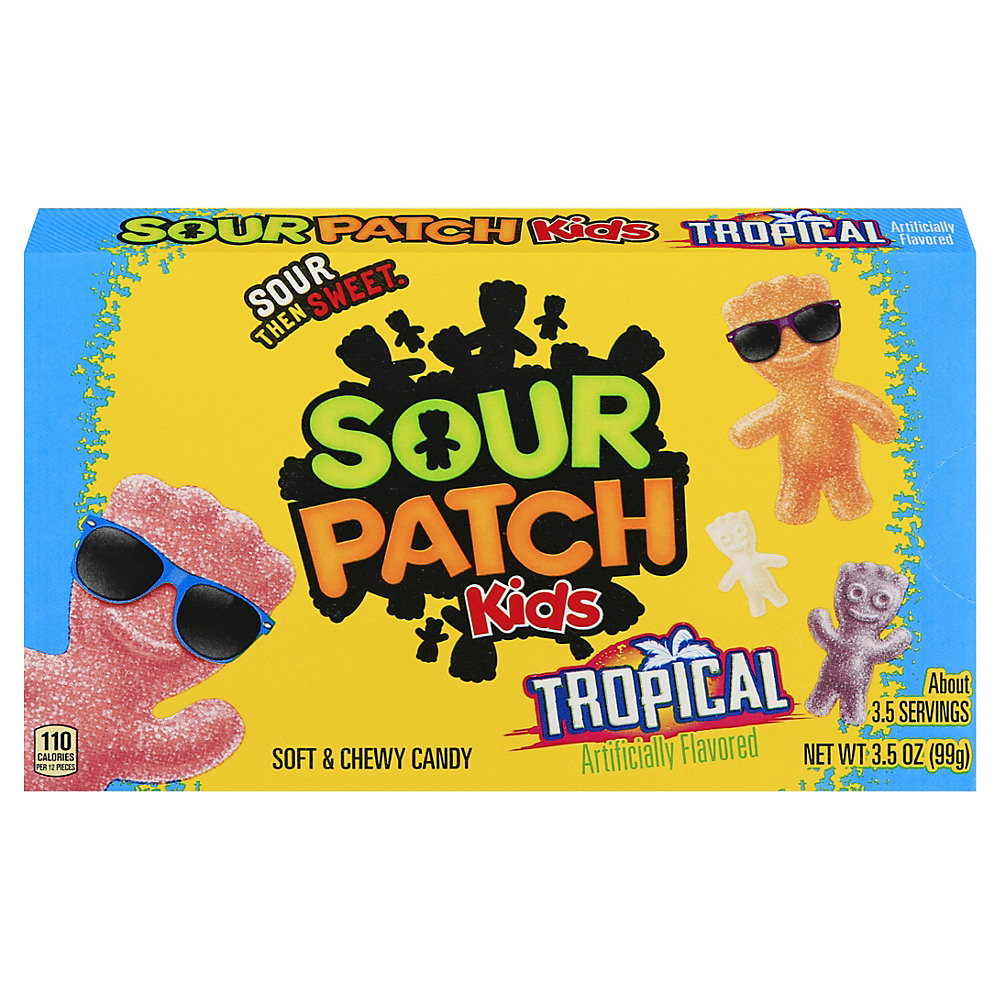 Calories in Sour Patch Kids Tropical Soft & Chewy Candy, 3.5 oz