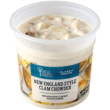 Meal Simple by H-E-B New England-Style Clam Chowder Soup, 16 oz