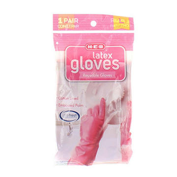 H-E-B Reusable Latex Gloves, Large