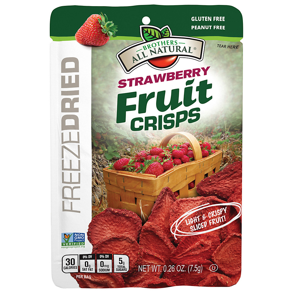 Calories in Brothers All Natural Strawberry Freeze-dried Fruit Crisps, 0.26 oz