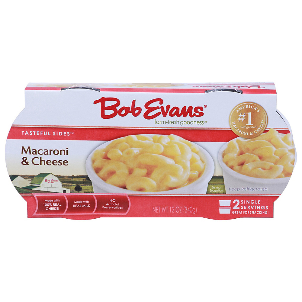 Calories in Bob Evans Macaroni & Cheese Twin Cups, 2 ct, 12 oz