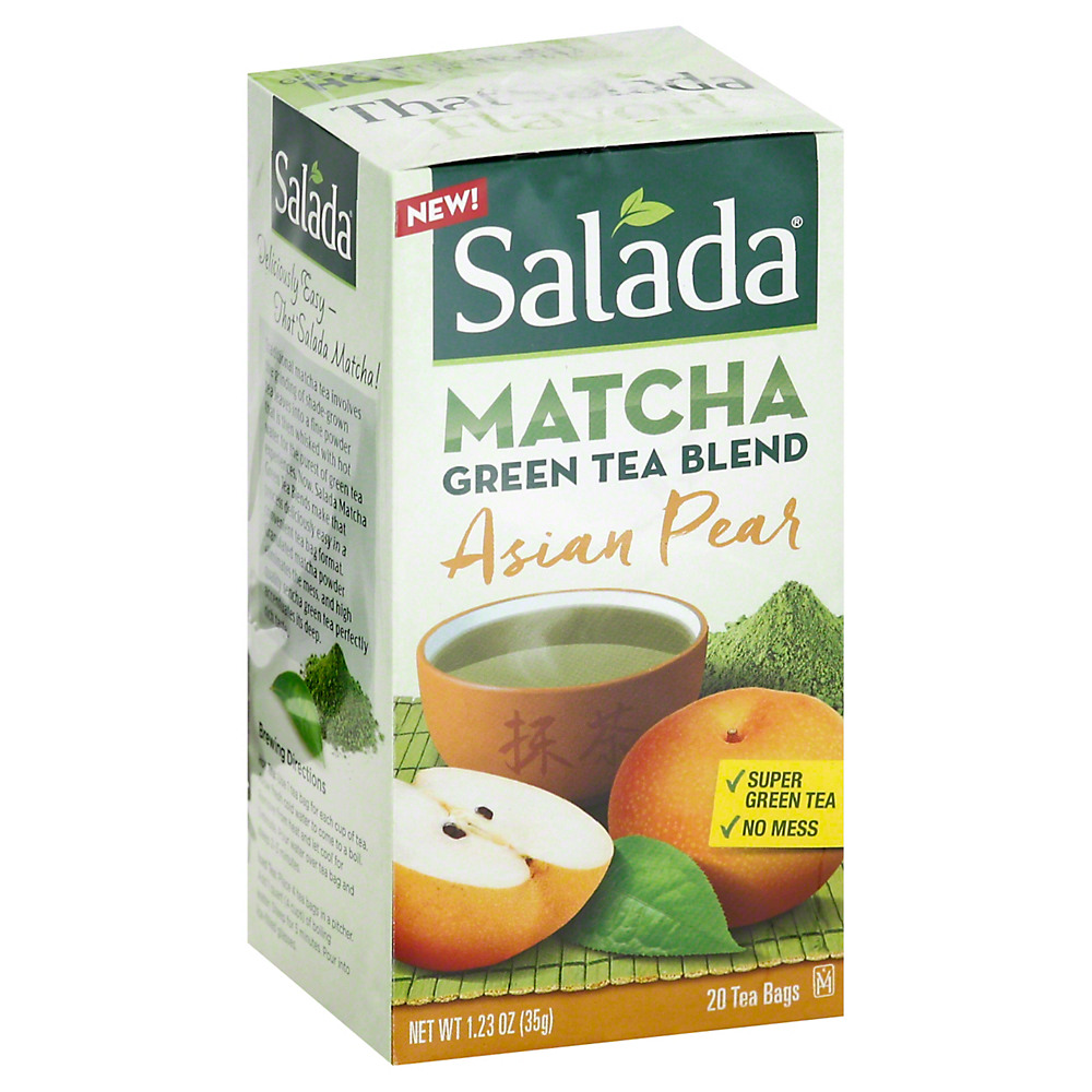 Calories in Salada Matcha Green Tea Blend Asian Pear, 20 ct