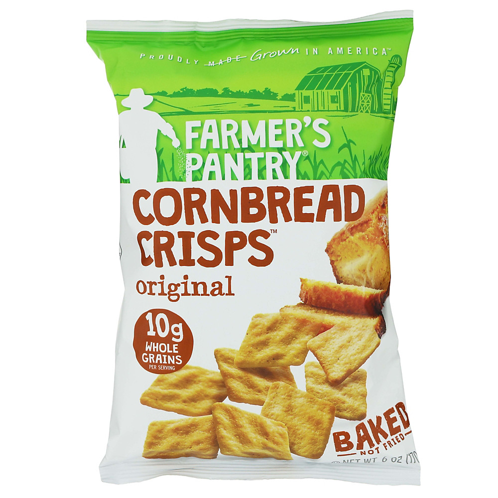 Calories in Farmers Pantry Cornbread Crisps Original, 6 oz