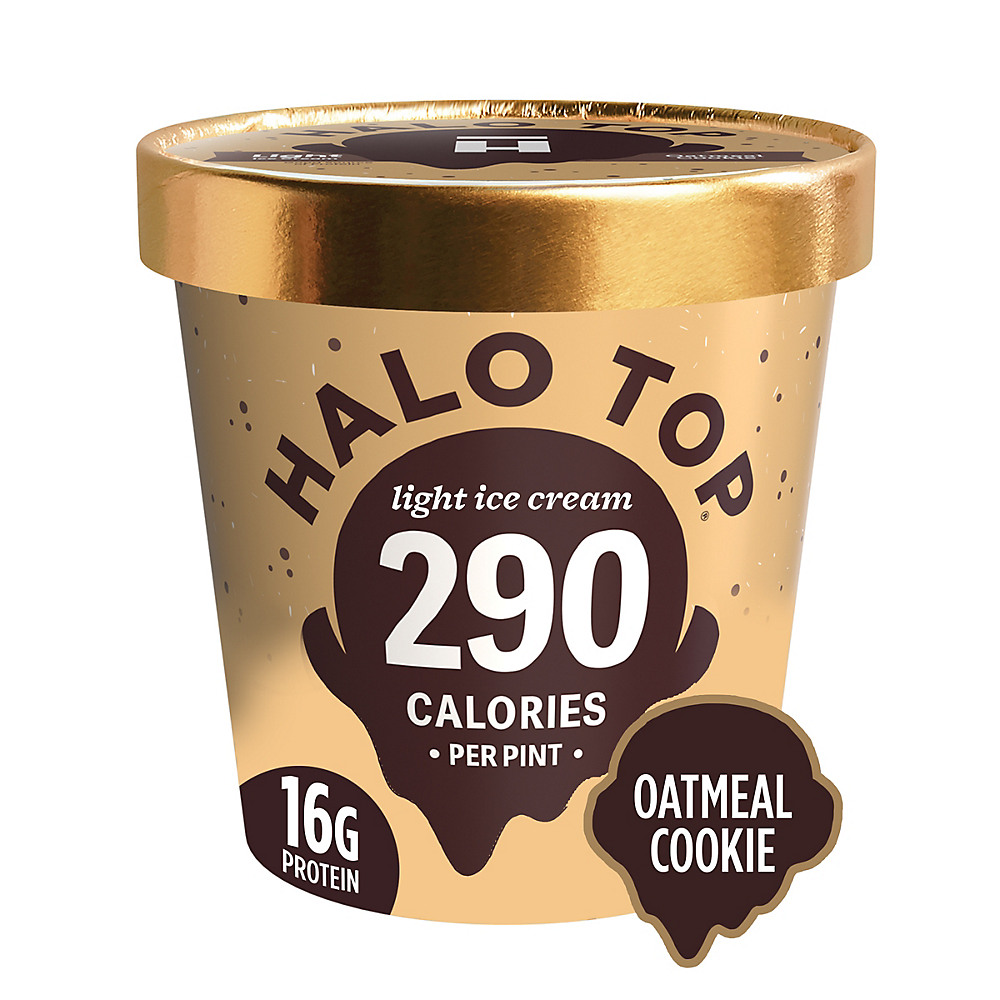 Calories in Halo Top Oatmeal Cookie Ice Cream, 1 pt