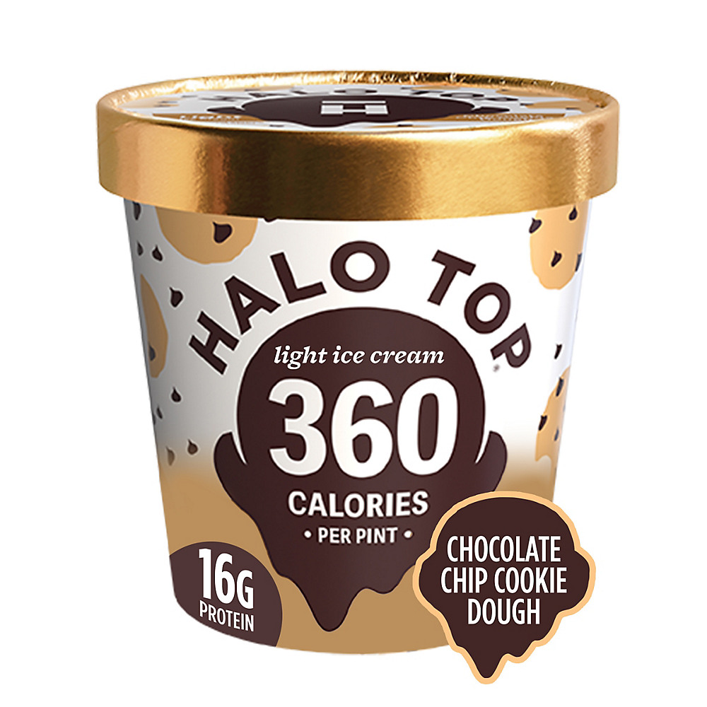 Calories in Halo Top Chocolate Chip Cookie Dough, 1 pt