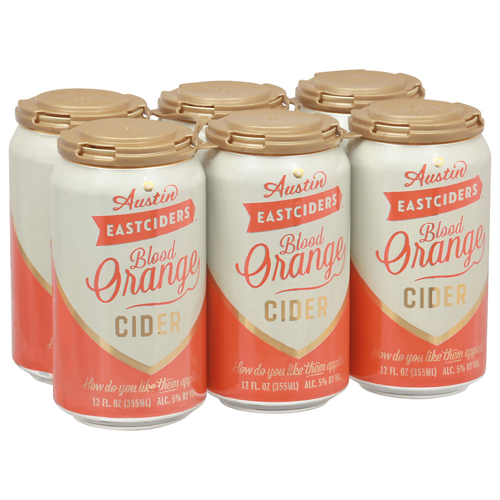Calories in Austin Eastciders Blood Orange Cider 12 oz Cans, 6 pk