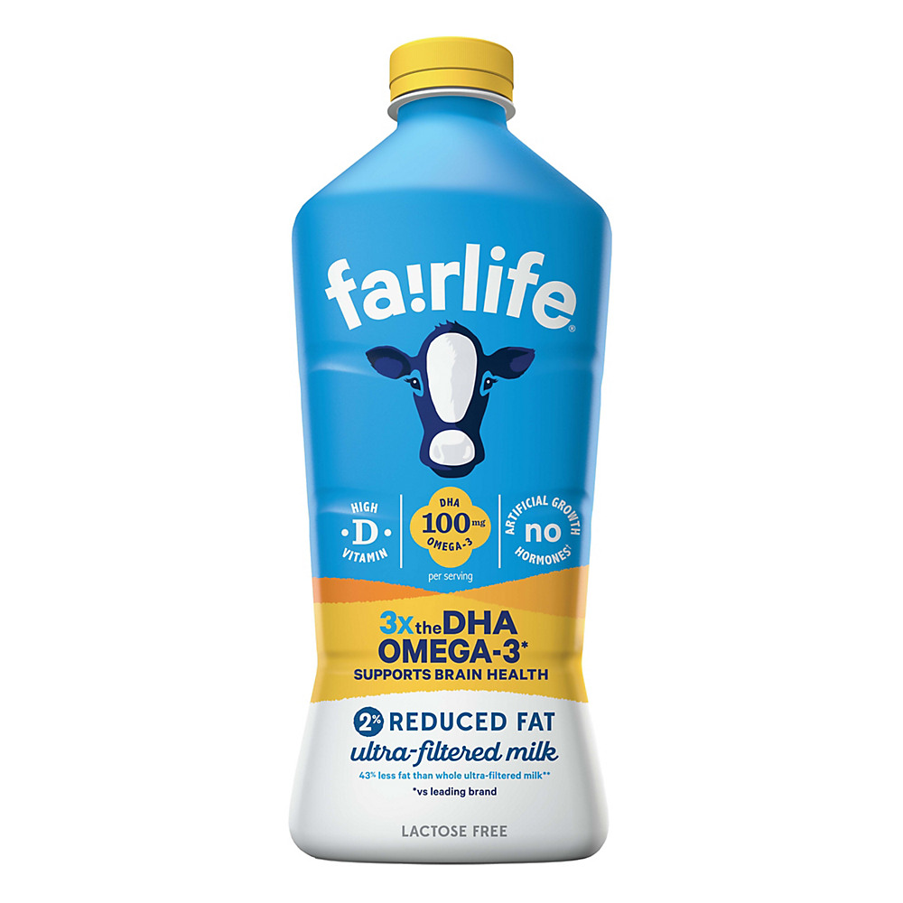 Calories in Fairlife DHA Omega-3 2% Reduced Fat Milk, 52 oz