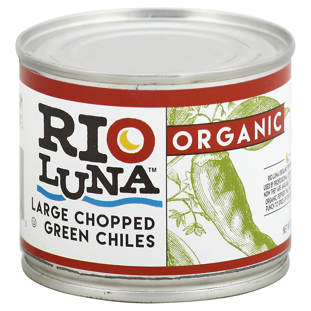 Calories in Rio Luna Organic Large Chopped Green Chiles, 7 oz