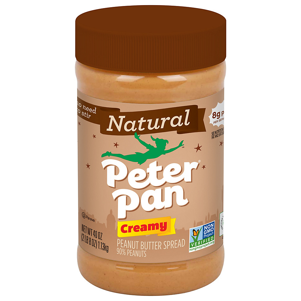 Calories in Peter Pan Natural Creamy Peanut Butter, 40 oz