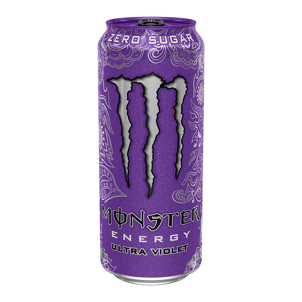 Calories in Monster Energy Ultra Violet, Sugar Free Energy Drink, 16 oz