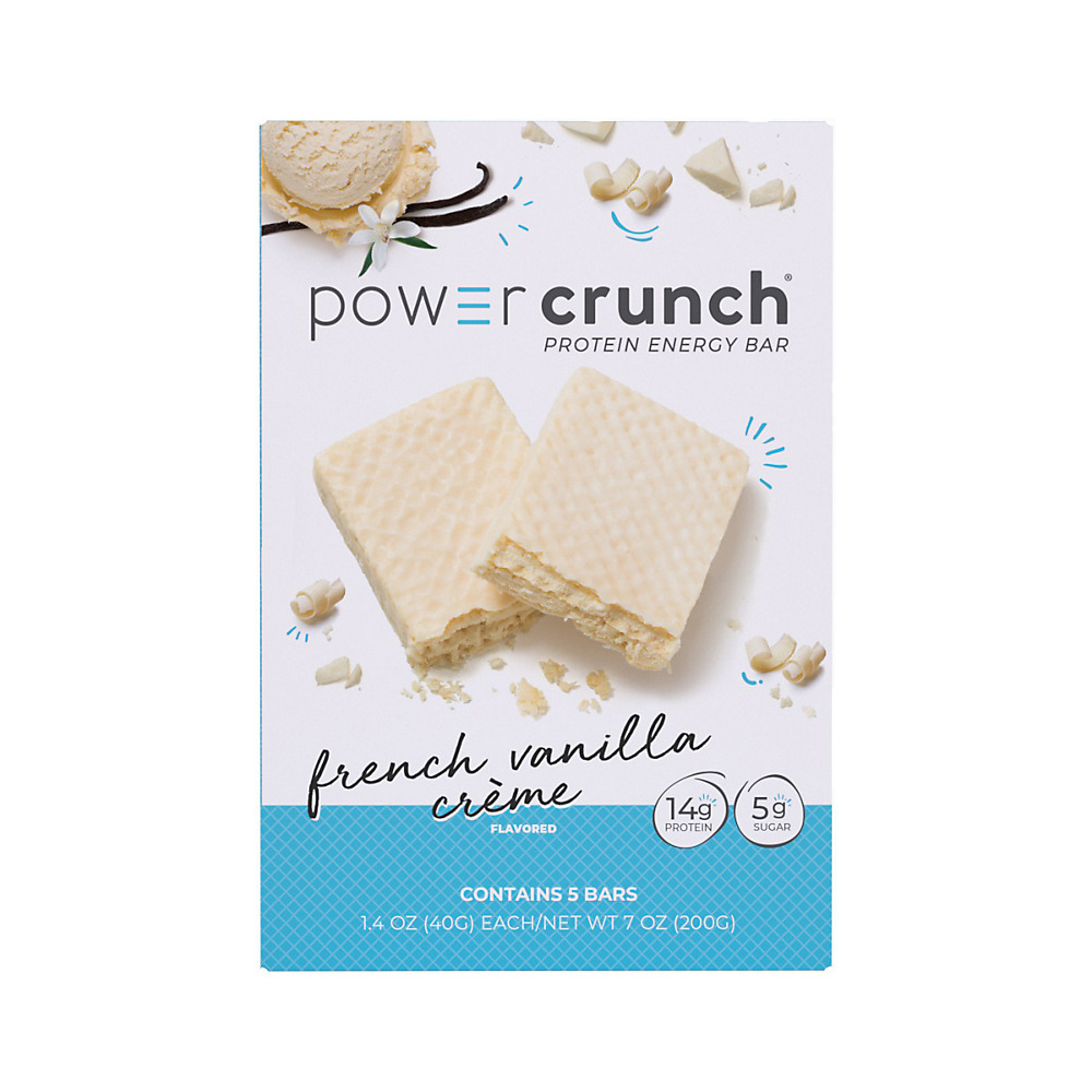 Calories in Power Crunch French Vanilla Protein Energy Bars, 5 ct