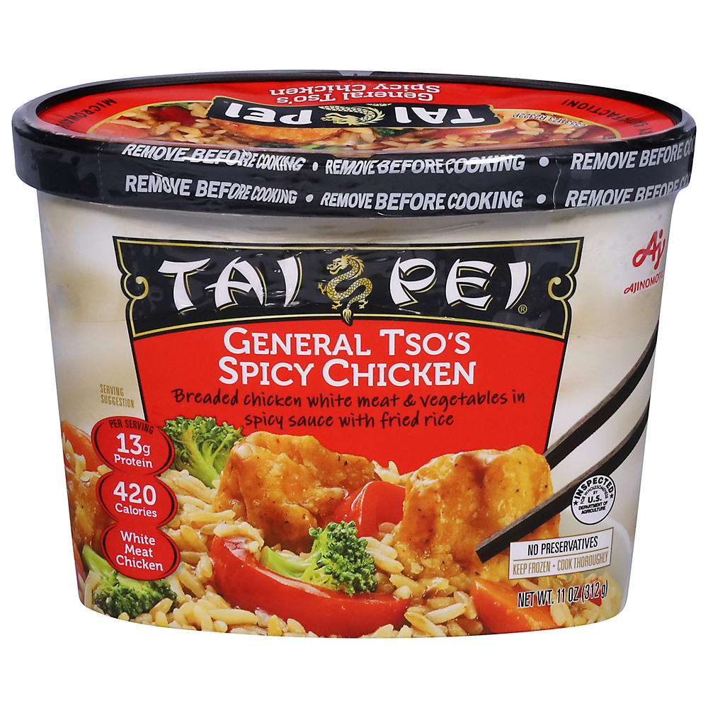 Calories in Tai Pei General Tso's Spicy Chicken, 11 oz