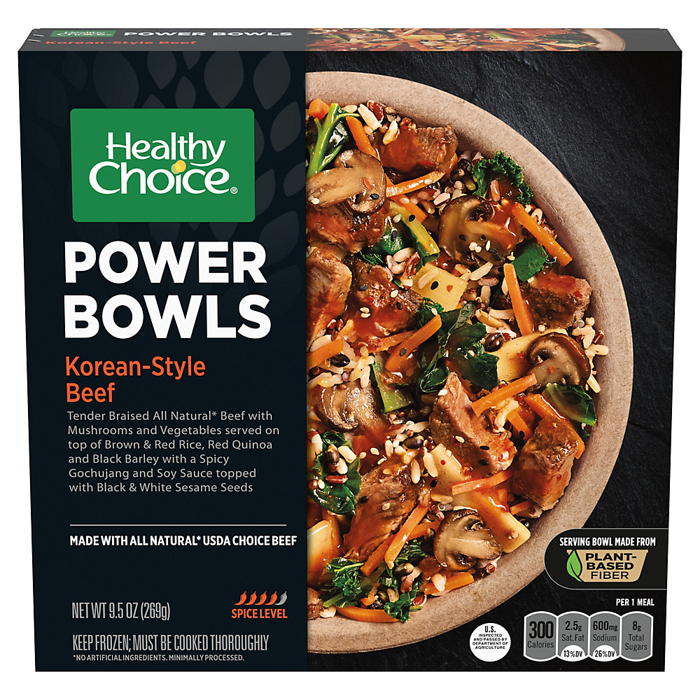Calories in Healthy Choice Power Bowls Korean Beef Bowl, 9.5 oz
