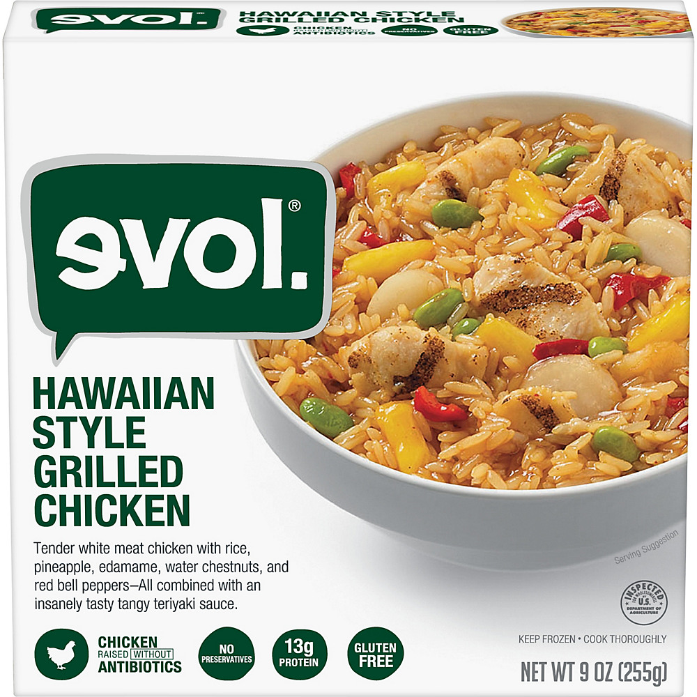 Calories in Evol Hawaiian Style Grilled Chicken, 9 oz